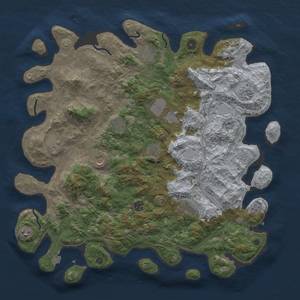 Thumbnail Rust Map: Procedural Map, Size: 4550, Seed: 1444444433, 17 Monuments