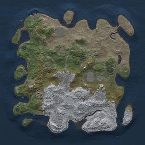 Thumbnail Rust Map: Procedural Map, Size: 3760, Seed: 18122936, 17 Monuments