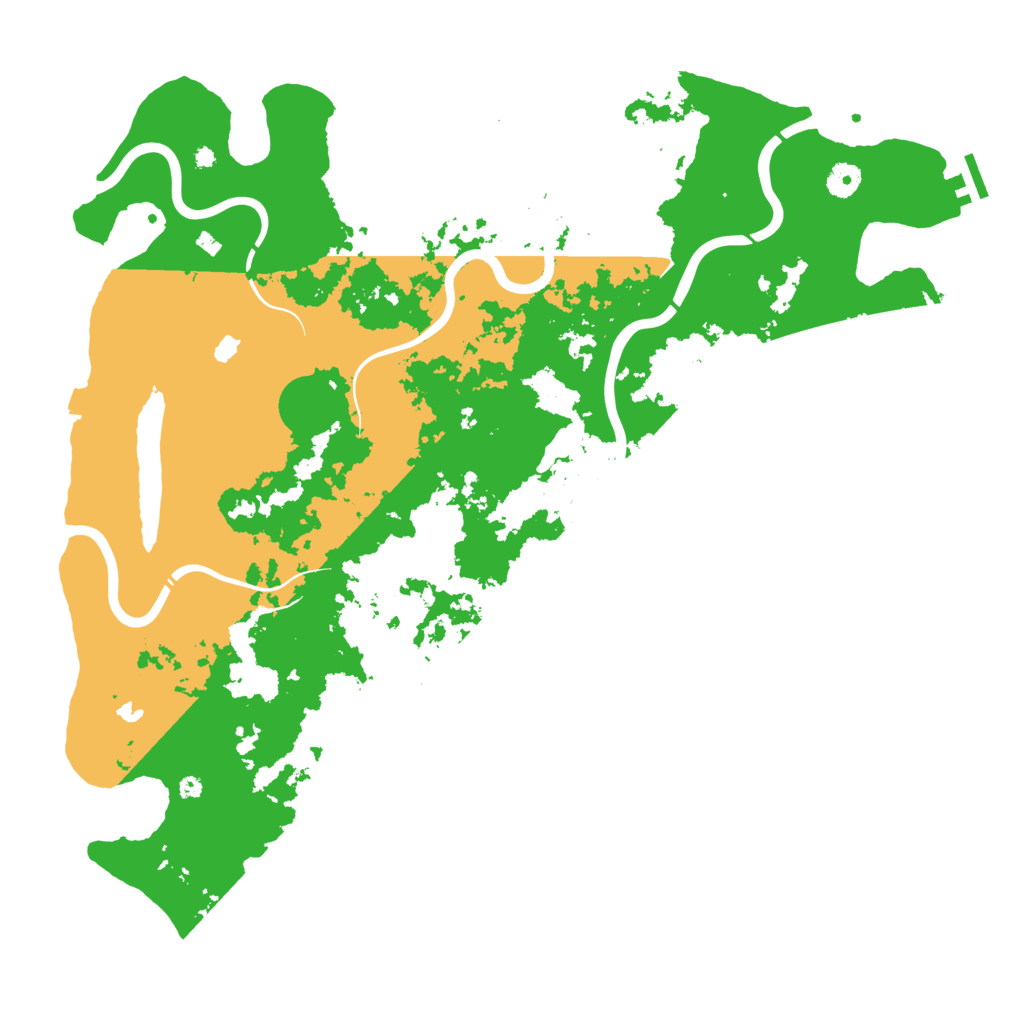Biome Rust Map: Procedural Map, Size: 4500, Seed: 444811975