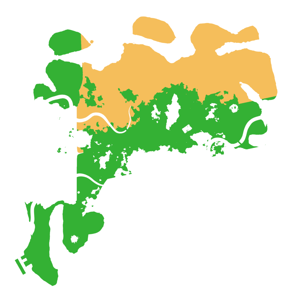 Biome Rust Map: Procedural Map, Size: 3700, Seed: 181644219