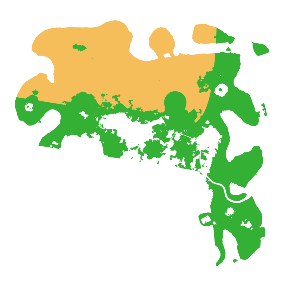 Biome Rust Map: Procedural Map, Size: 3500, Seed: 128556084