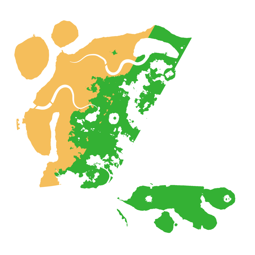 Biome Rust Map: Procedural Map, Size: 3500, Seed: 24414739