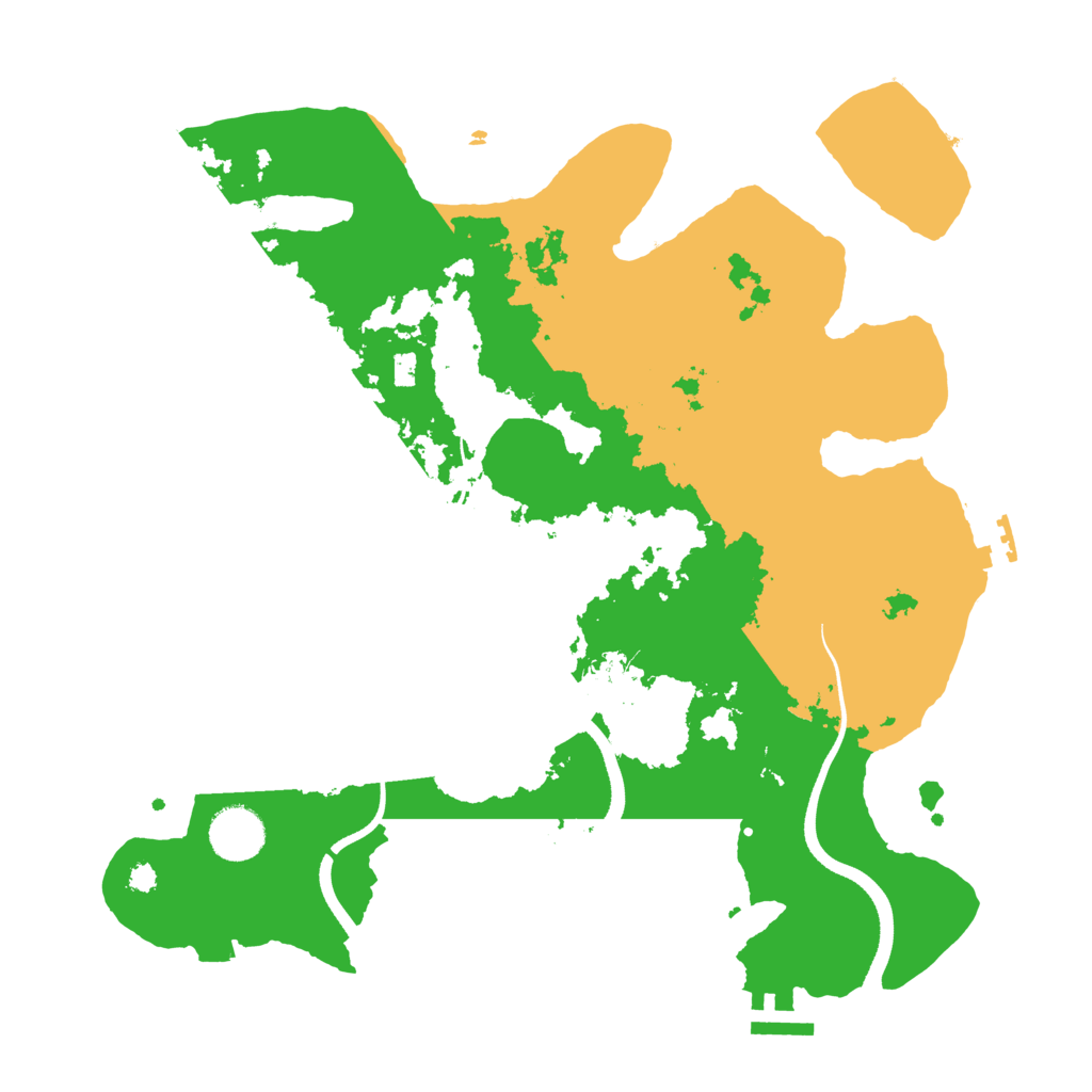 Biome Rust Map: Procedural Map, Size: 3500, Seed: 1620211397