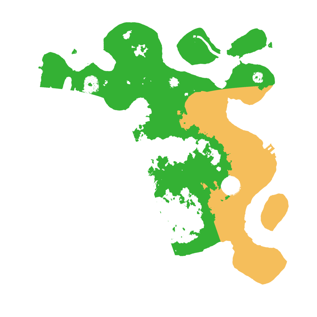 Biome Rust Map: Procedural Map, Size: 3000, Seed: 6496