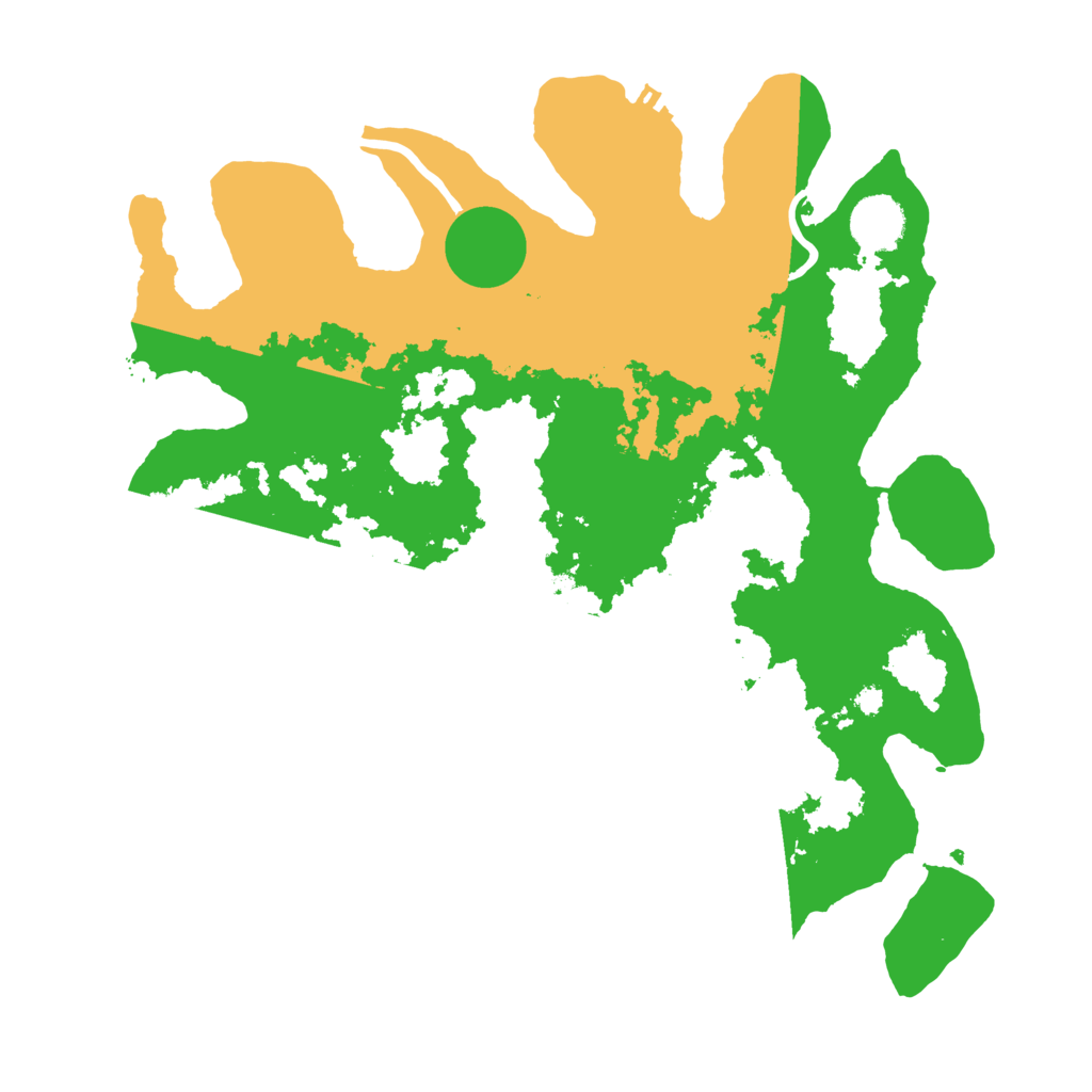 Biome Rust Map: Procedural Map, Size: 3550, Seed: 99433