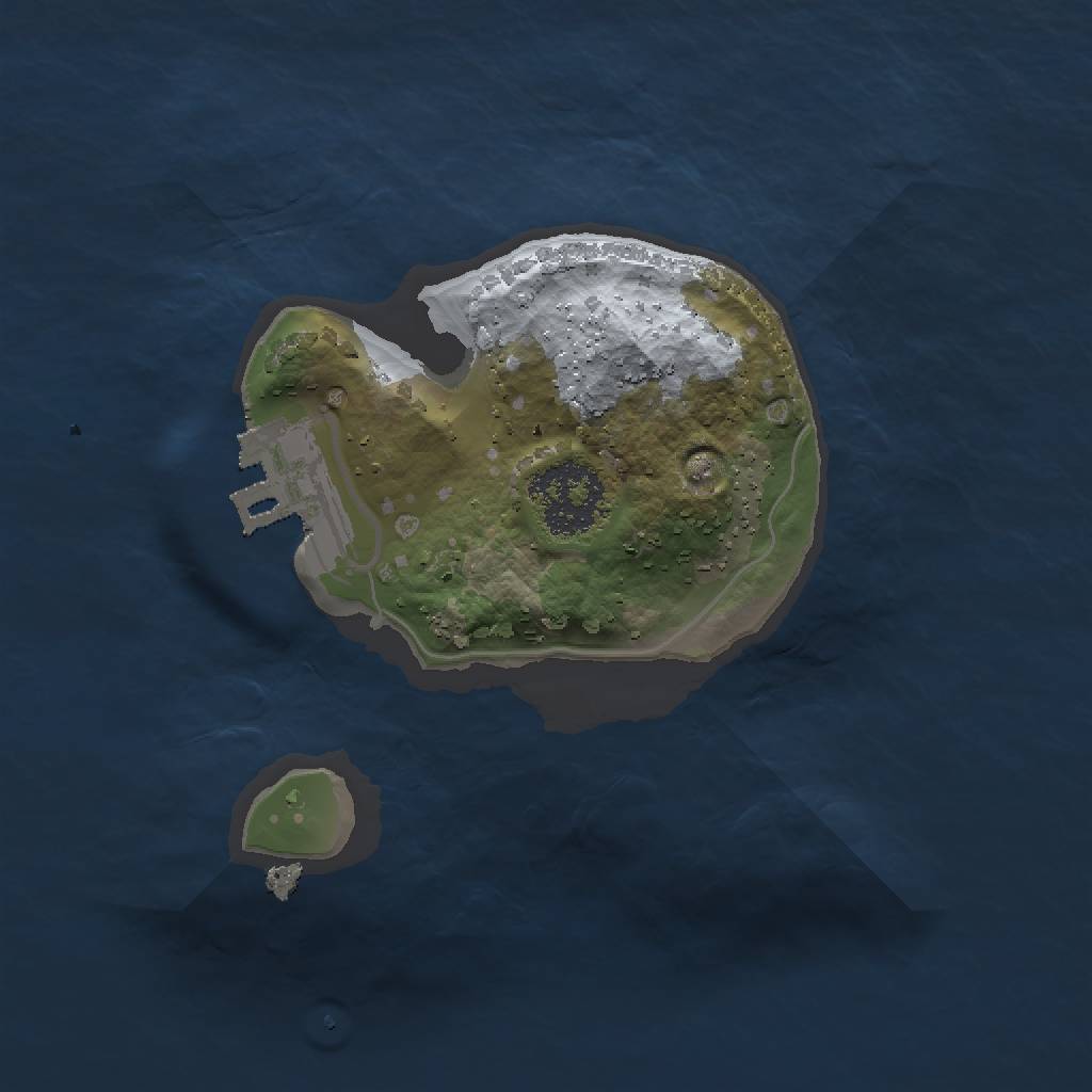 Rust Map: Procedural Map, Size: 1500, Seed: 841713702, 4 Monuments