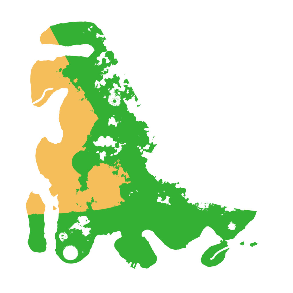 Biome Rust Map: Procedural Map, Size: 3500, Seed: 1349989206