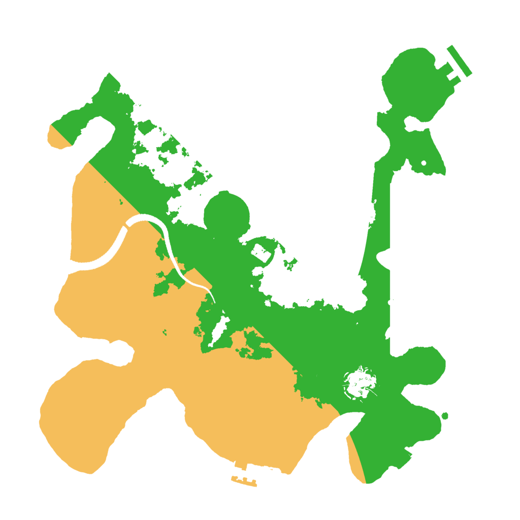 Biome Rust Map: Procedural Map, Size: 3000, Seed: 136042425