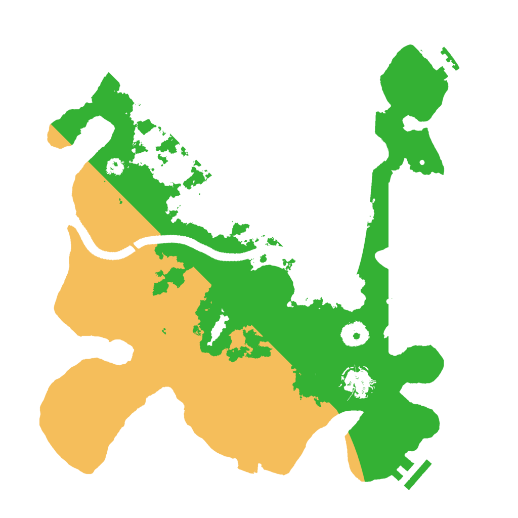 Biome Rust Map: Procedural Map, Size: 3000, Seed: 136042425