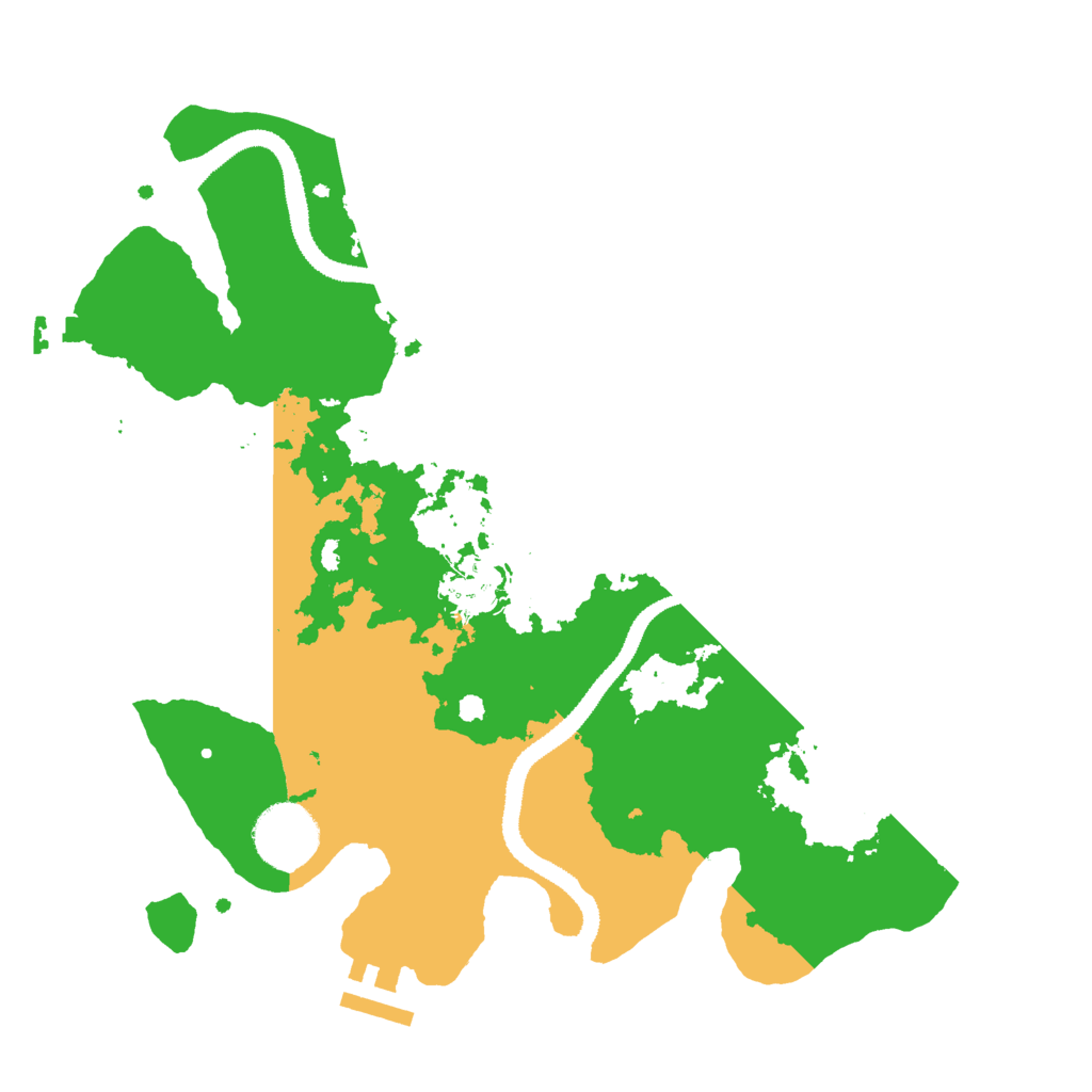Biome Rust Map: Procedural Map, Size: 3000, Seed: 125464