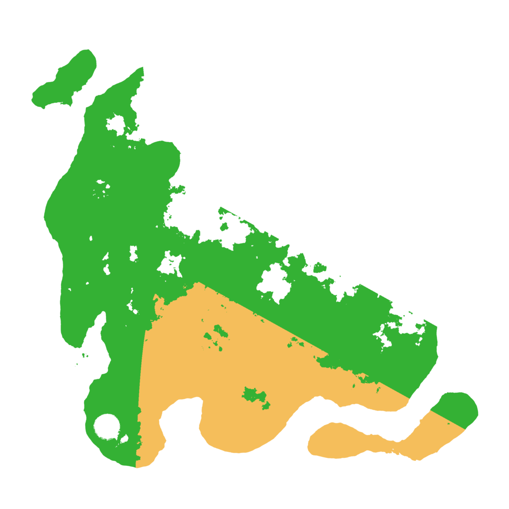 Biome Rust Map: Barren, Size: 3500, Seed: 121315421