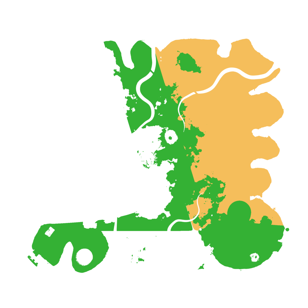 Biome Rust Map: Procedural Map, Size: 3500, Seed: 322168193