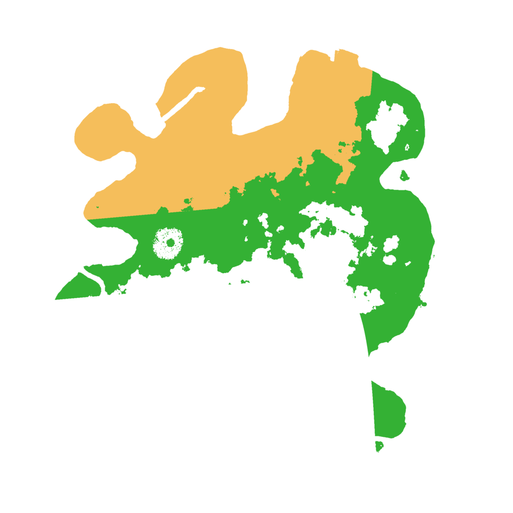 Biome Rust Map: Procedural Map, Size: 2500, Seed: 1400162159