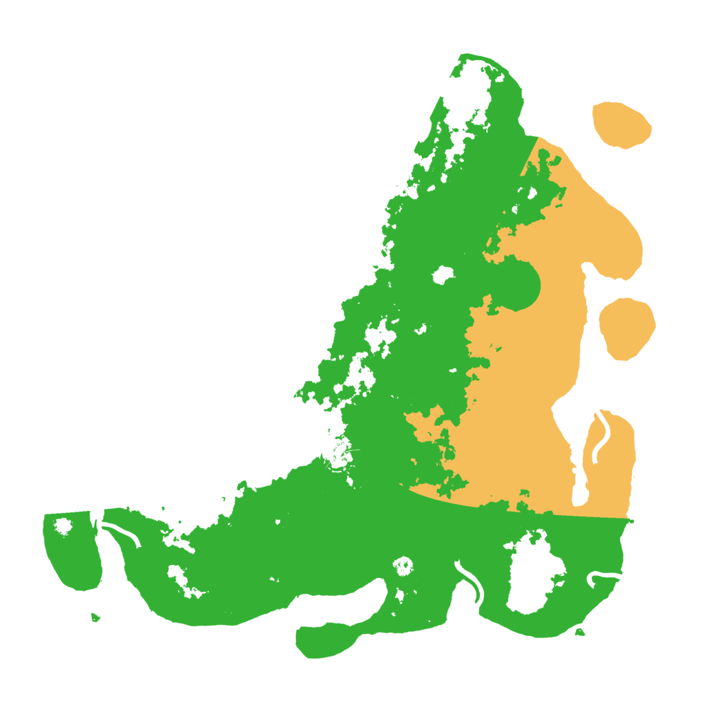 Biome Rust Map: Procedural Map, Size: 3800, Seed: 384296436