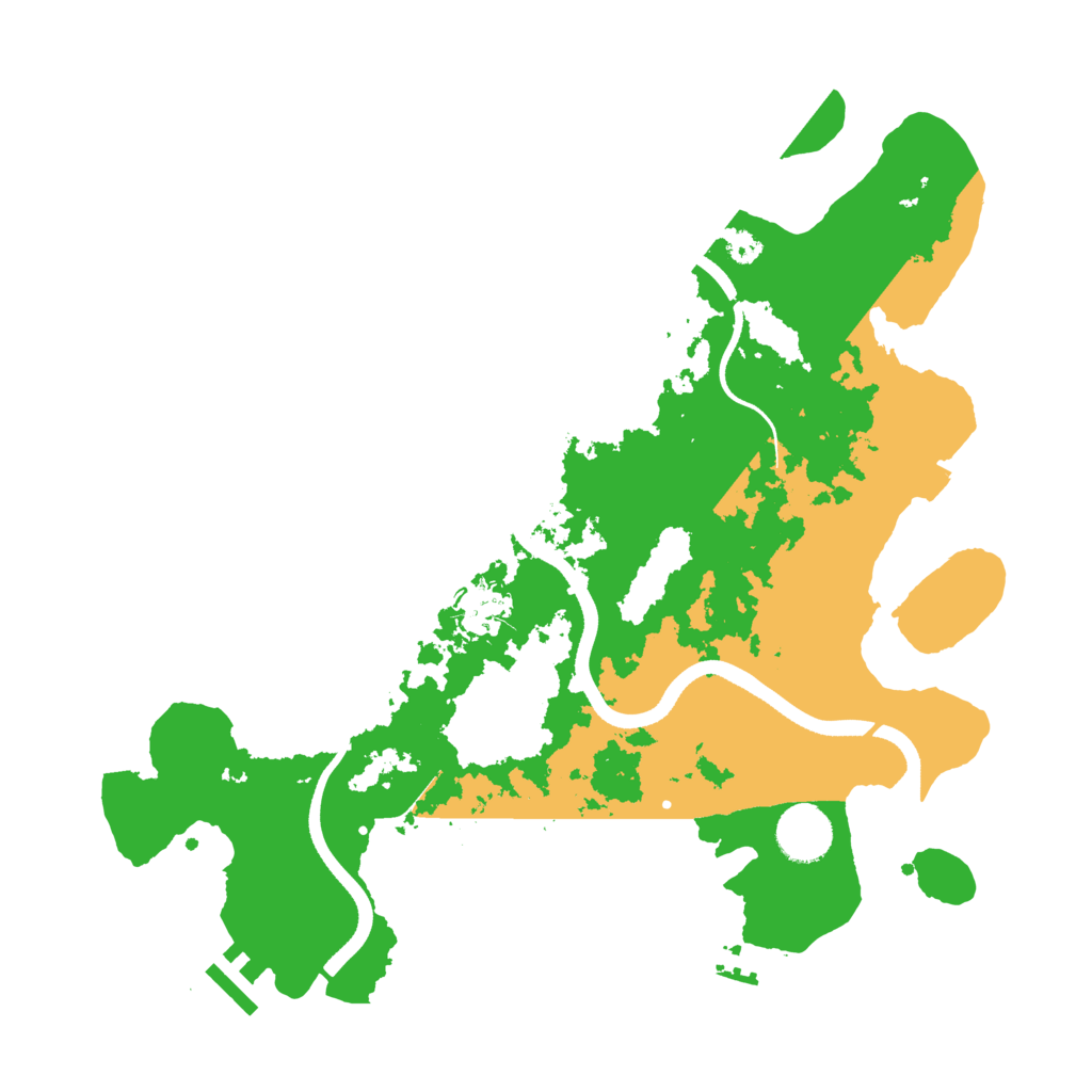 Biome Rust Map: Procedural Map, Size: 3500, Seed: 58992407