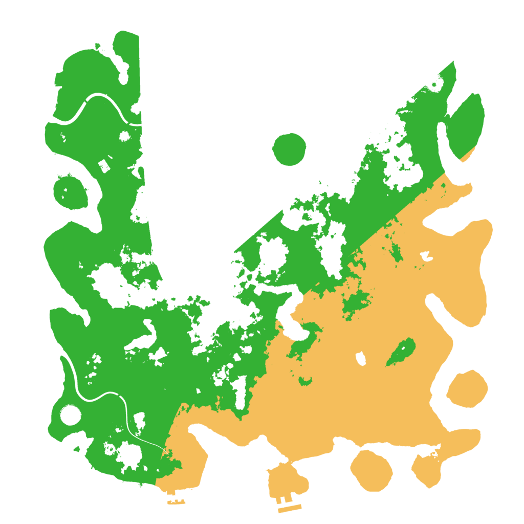 Biome Rust Map: Procedural Map, Size: 4500, Seed: 998765373