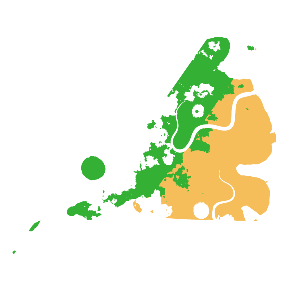 Biome Rust Map: Procedural Map, Size: 3500, Seed: 31132444