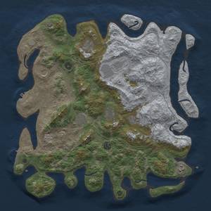 Thumbnail Rust Map: Procedural Map, Size: 4250, Seed: 1748753895, 17 Monuments