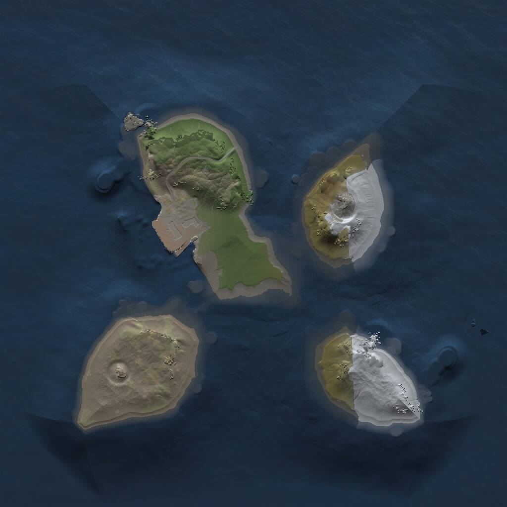 Rust Map: Procedural Map, Size: 1400, Seed: 2017288960, 1 Monuments