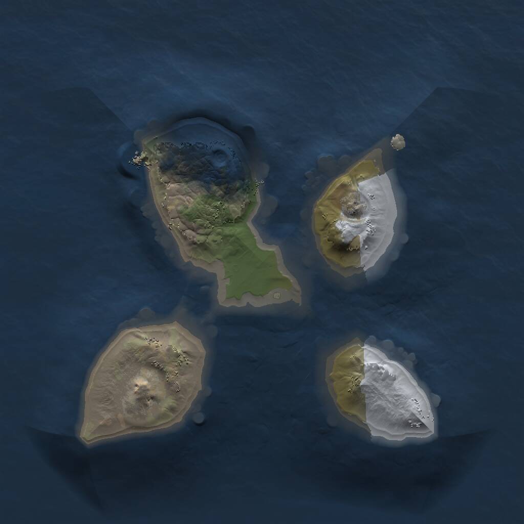 Rust Map: Procedural Map, Size: 1400, Seed: 2017288960, 1 Monuments