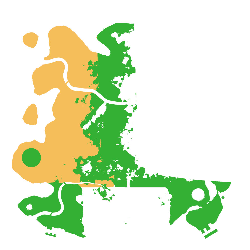 Biome Rust Map: Procedural Map, Size: 3500, Seed: 29401