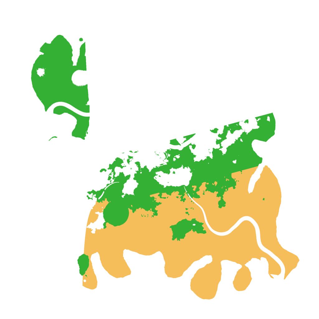 Biome Rust Map: Procedural Map, Size: 3500, Seed: 976219739
