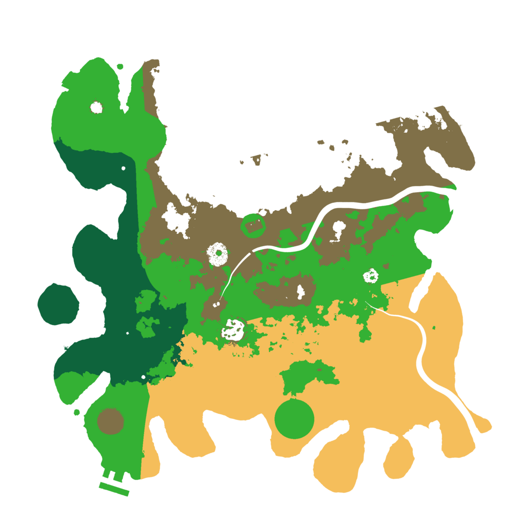Biome Rust Map: Procedural Map, Size: 3500, Seed: 976219739
