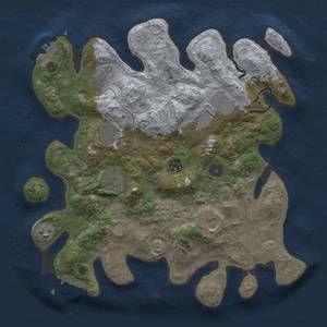 Thumbnail Rust Map: Procedural Map, Size: 3500, Seed: 976219739, 16 Monuments