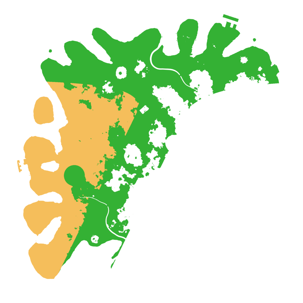 Biome Rust Map: Procedural Map, Size: 3850, Seed: 96879064