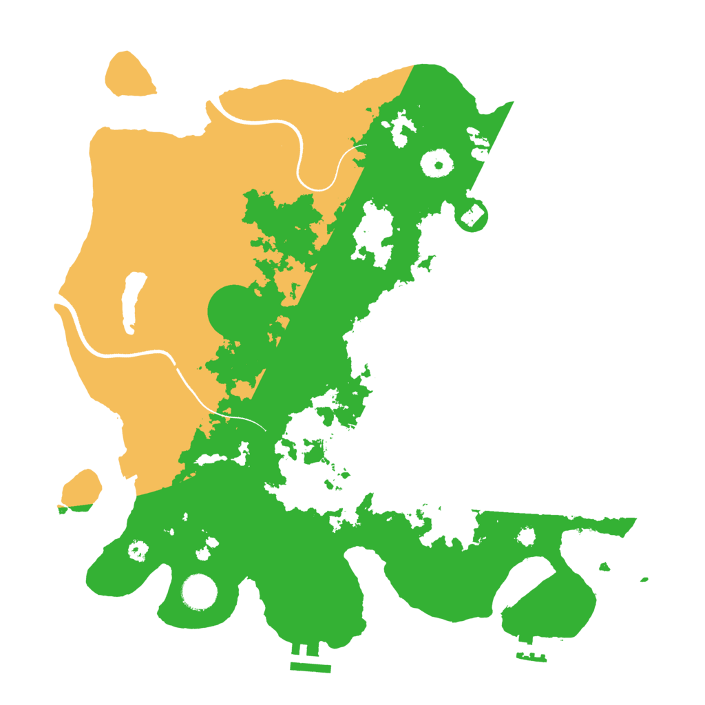 Biome Rust Map: Procedural Map, Size: 3500, Seed: 2123835523