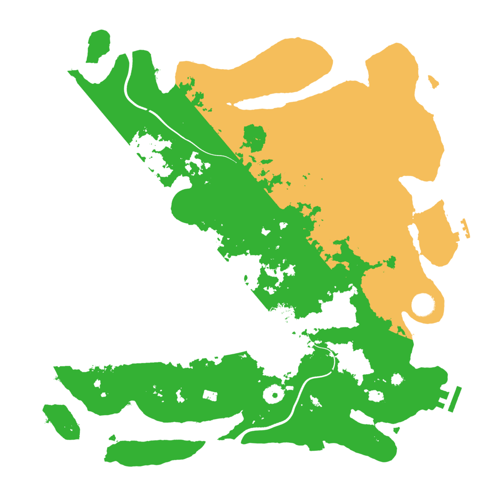 Biome Rust Map: Procedural Map, Size: 3800, Seed: 132207