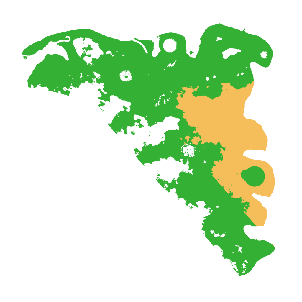Biome Rust Map: Procedural Map, Size: 3900, Seed: 308548