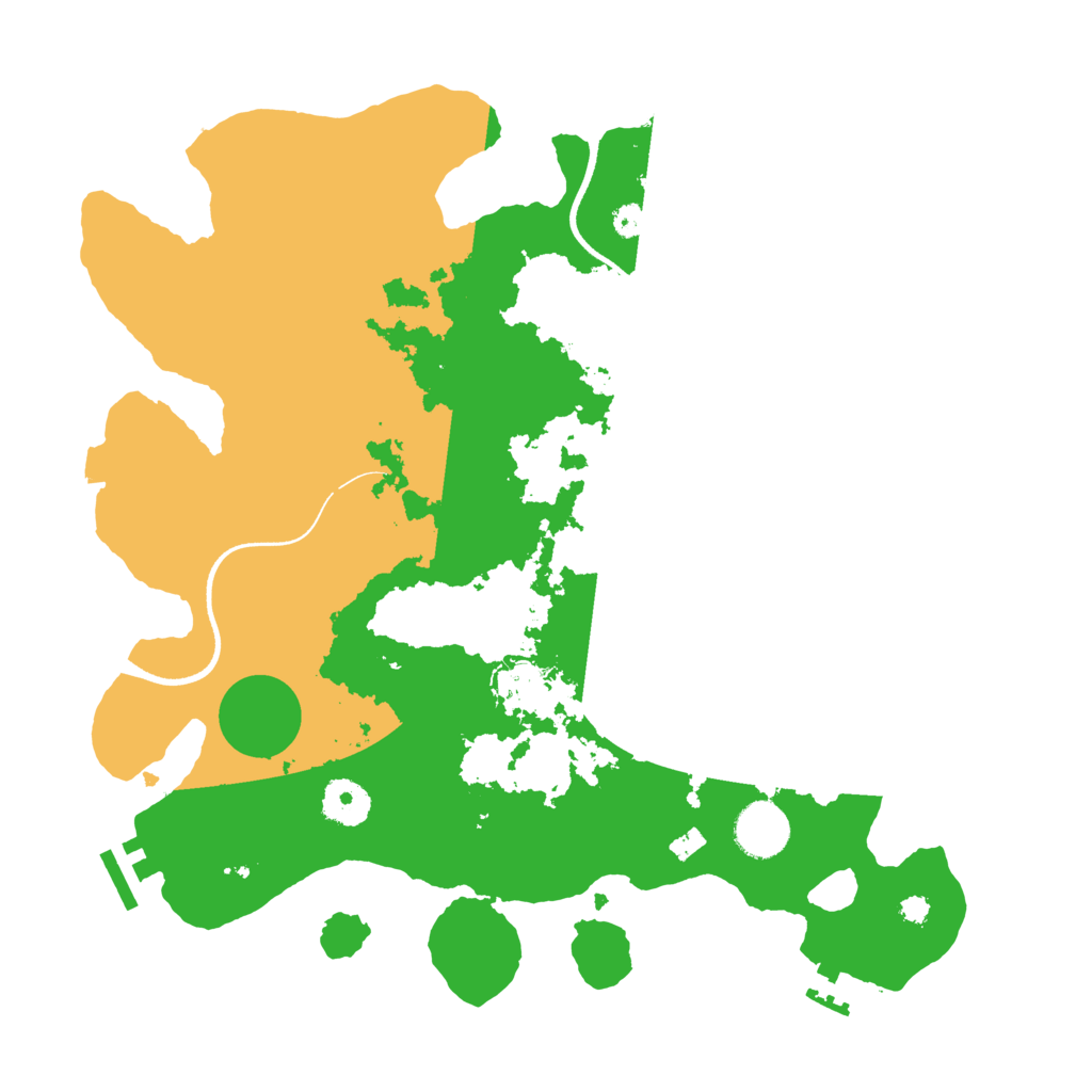Biome Rust Map: Procedural Map, Size: 3500, Seed: 12395876