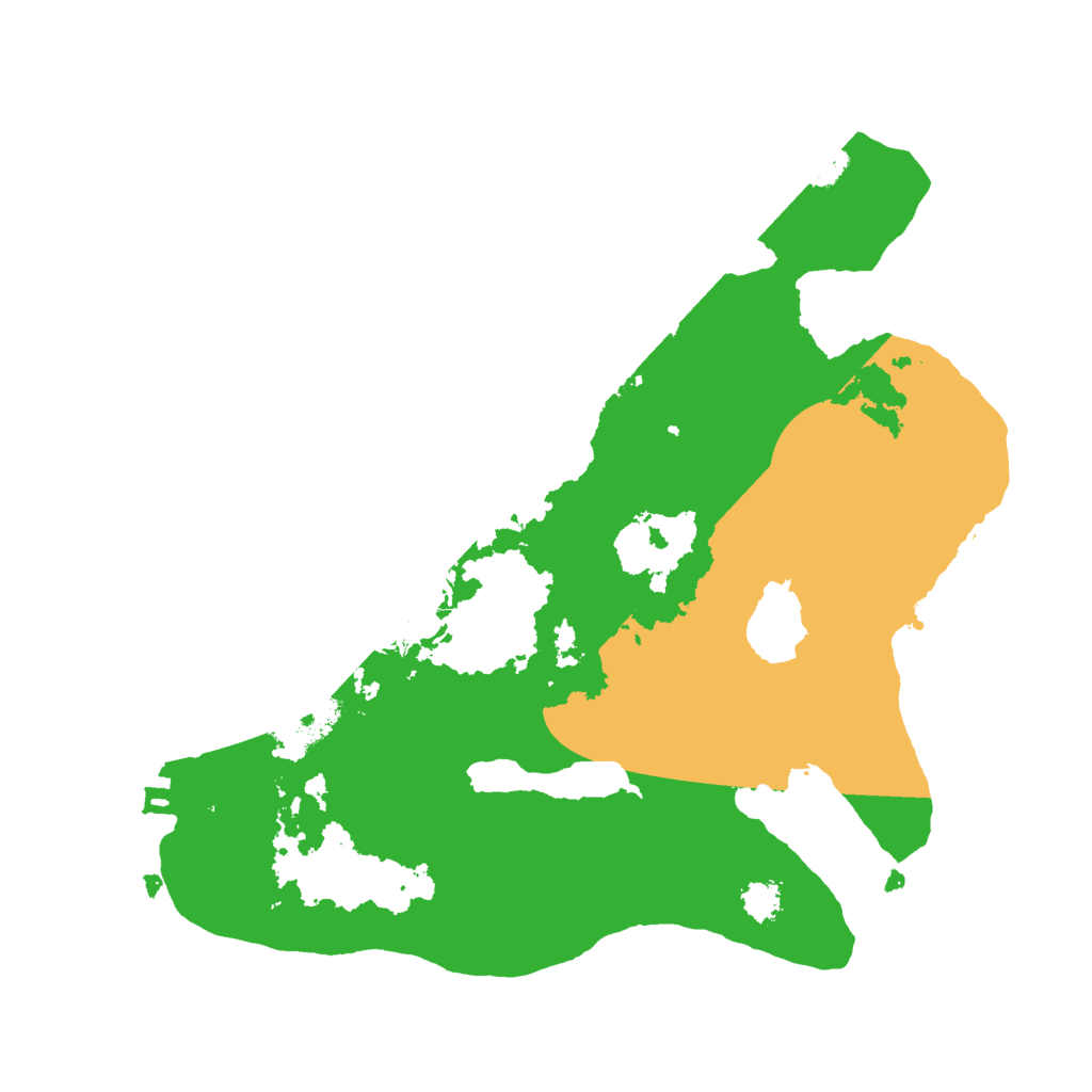 Biome Rust Map: Procedural Map, Size: 2500, Seed: 64998