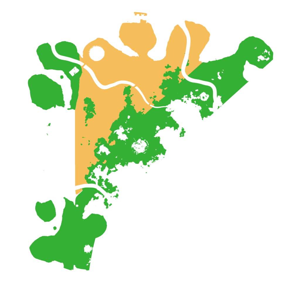 Biome Rust Map: Procedural Map, Size: 3500, Seed: 1228949072