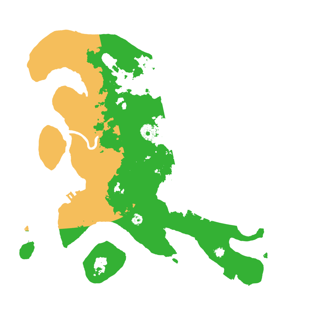 Biome Rust Map: Procedural Map, Size: 3000, Seed: 38846749