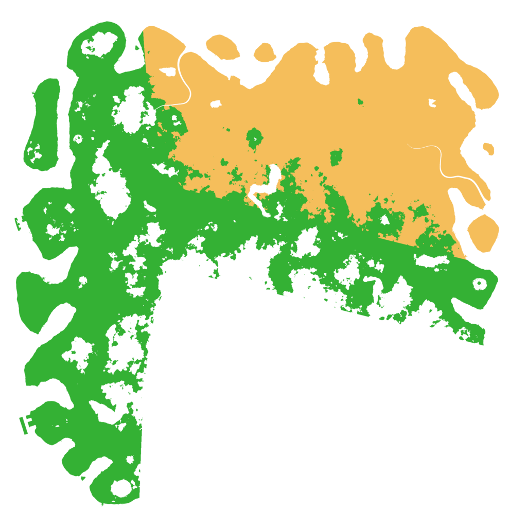 Biome Rust Map: Procedural Map, Size: 6000, Seed: 2007274767