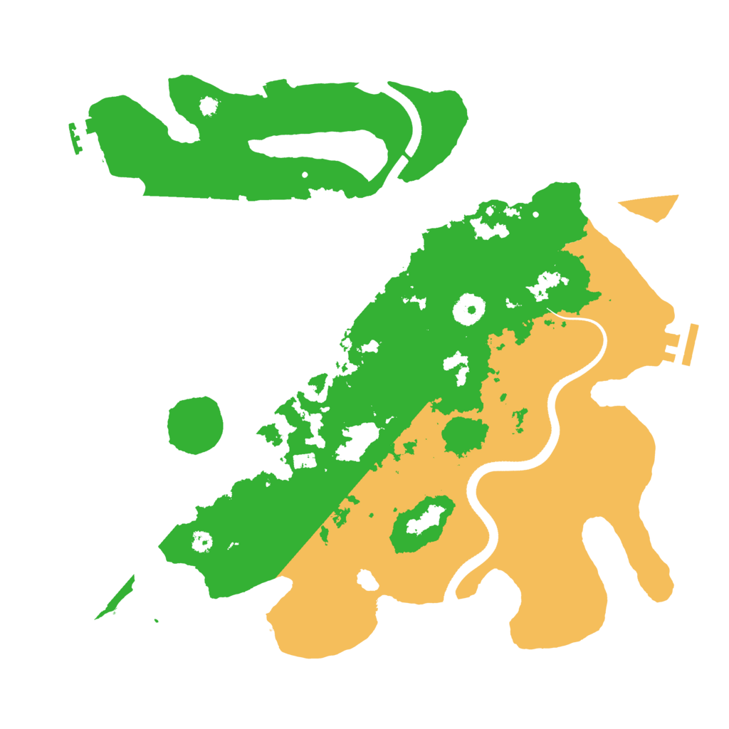 Biome Rust Map: Procedural Map, Size: 3500, Seed: 155