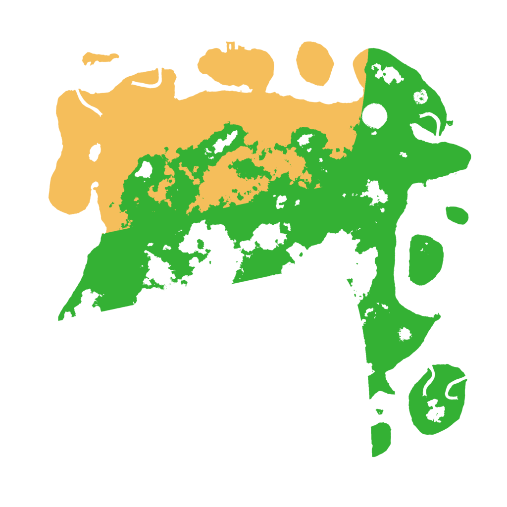 Biome Rust Map: Procedural Map, Size: 3700, Seed: 18217
