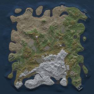 Thumbnail Rust Map: Procedural Map, Size: 4200, Seed: 203954970, 19 Monuments