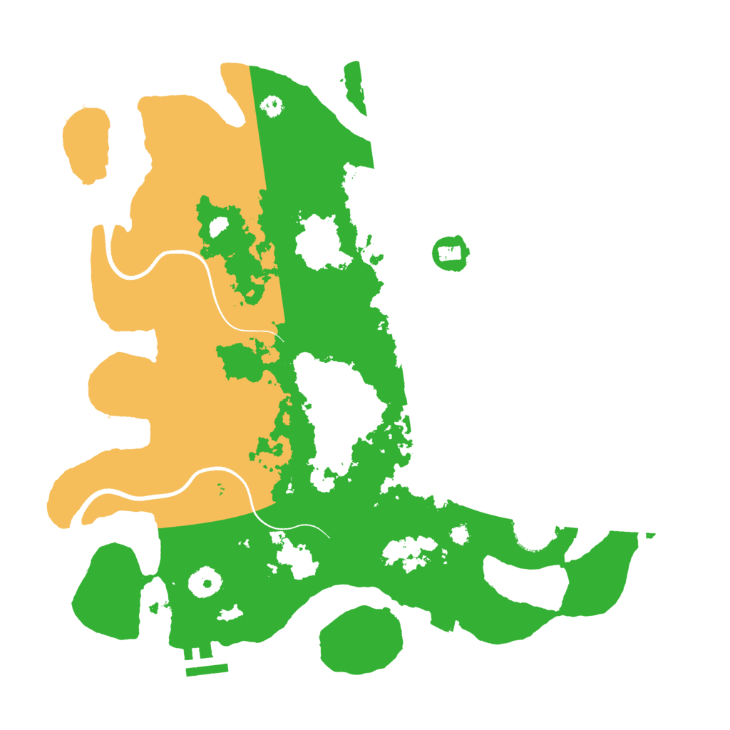 Biome Rust Map: Procedural Map, Size: 3500, Seed: 459365