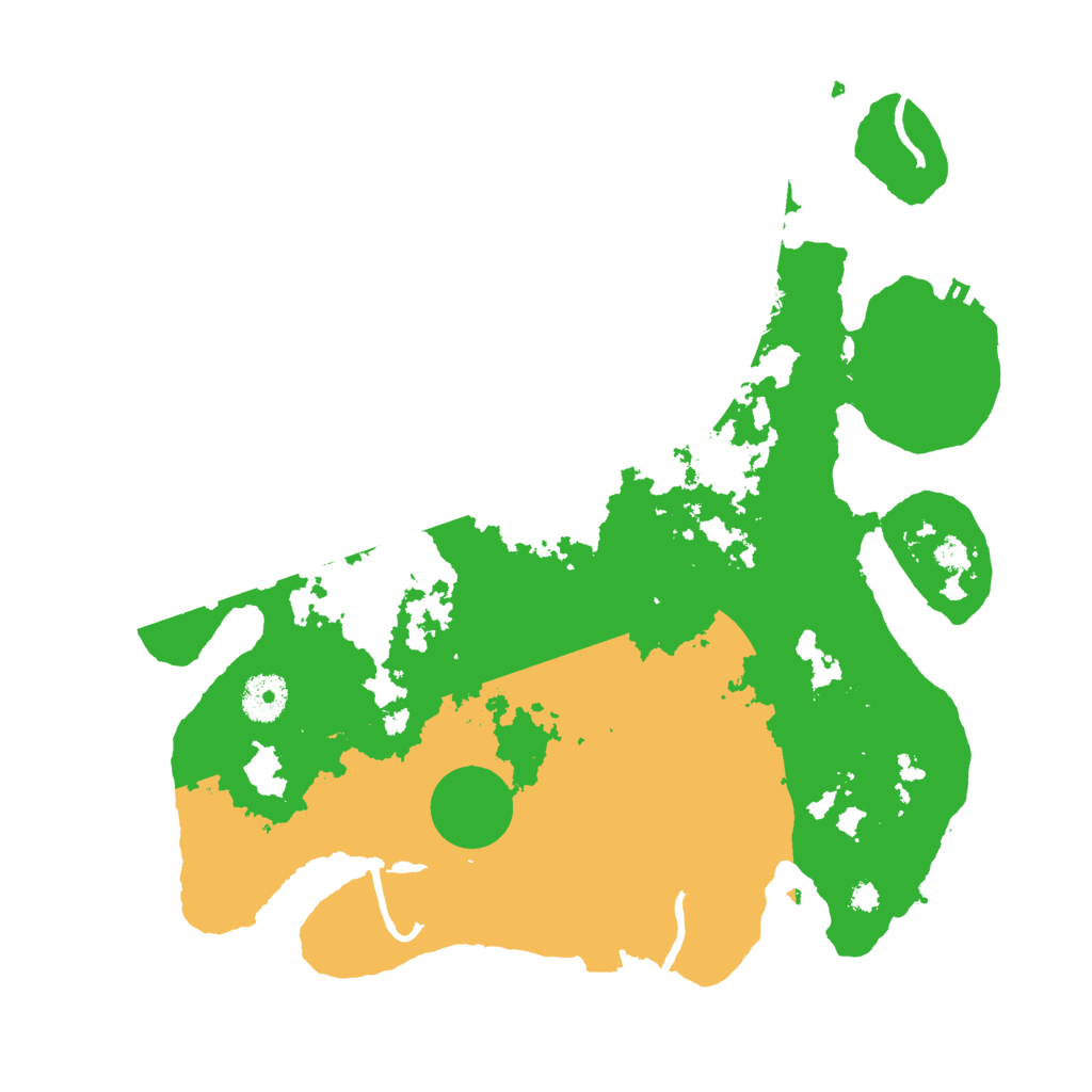 Biome Rust Map: Procedural Map, Size: 3500, Seed: 544371325