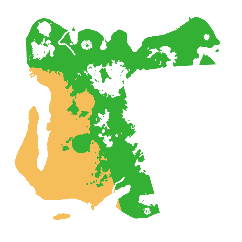 Biome Rust Map: Procedural Map, Size: 3500, Seed: 306996480