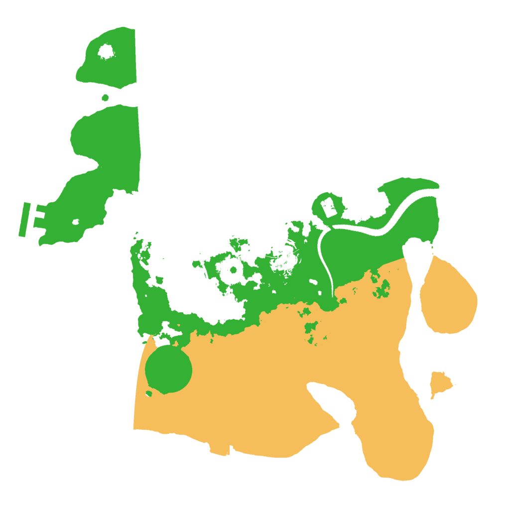 Biome Rust Map: Procedural Map, Size: 3000, Seed: 1910