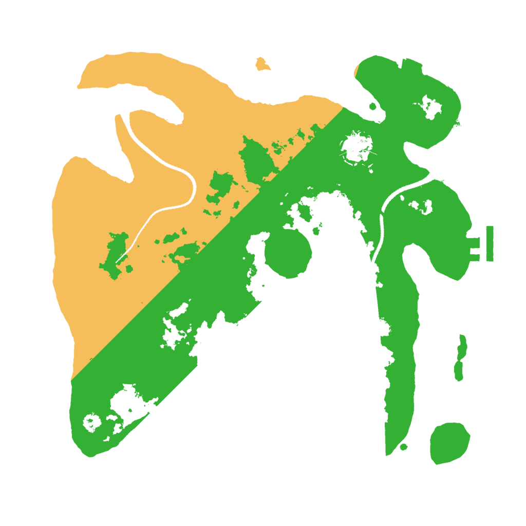 Biome Rust Map: Procedural Map, Size: 3000, Seed: 58459841