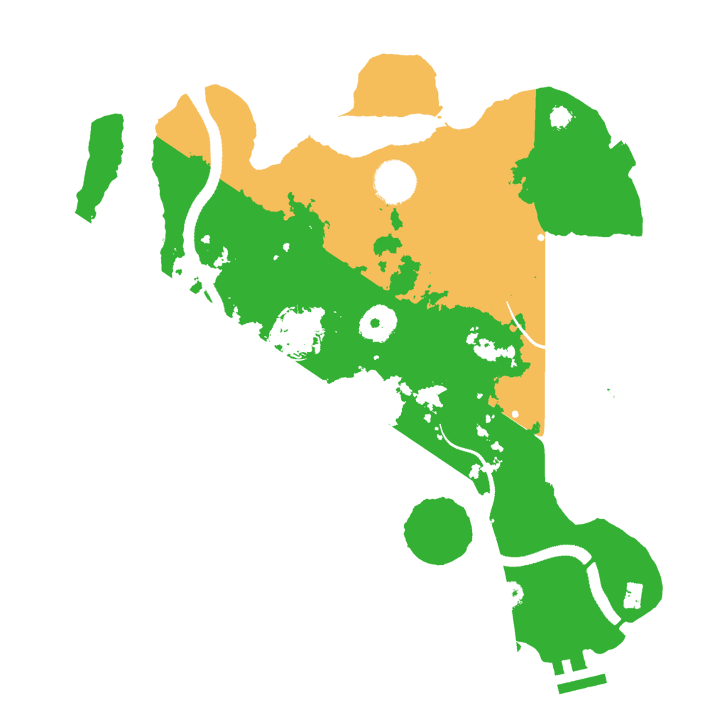 Biome Rust Map: Procedural Map, Size: 3000, Seed: 84227