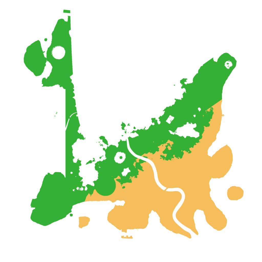 Biome Rust Map: Procedural Map, Size: 3500, Seed: 258333232