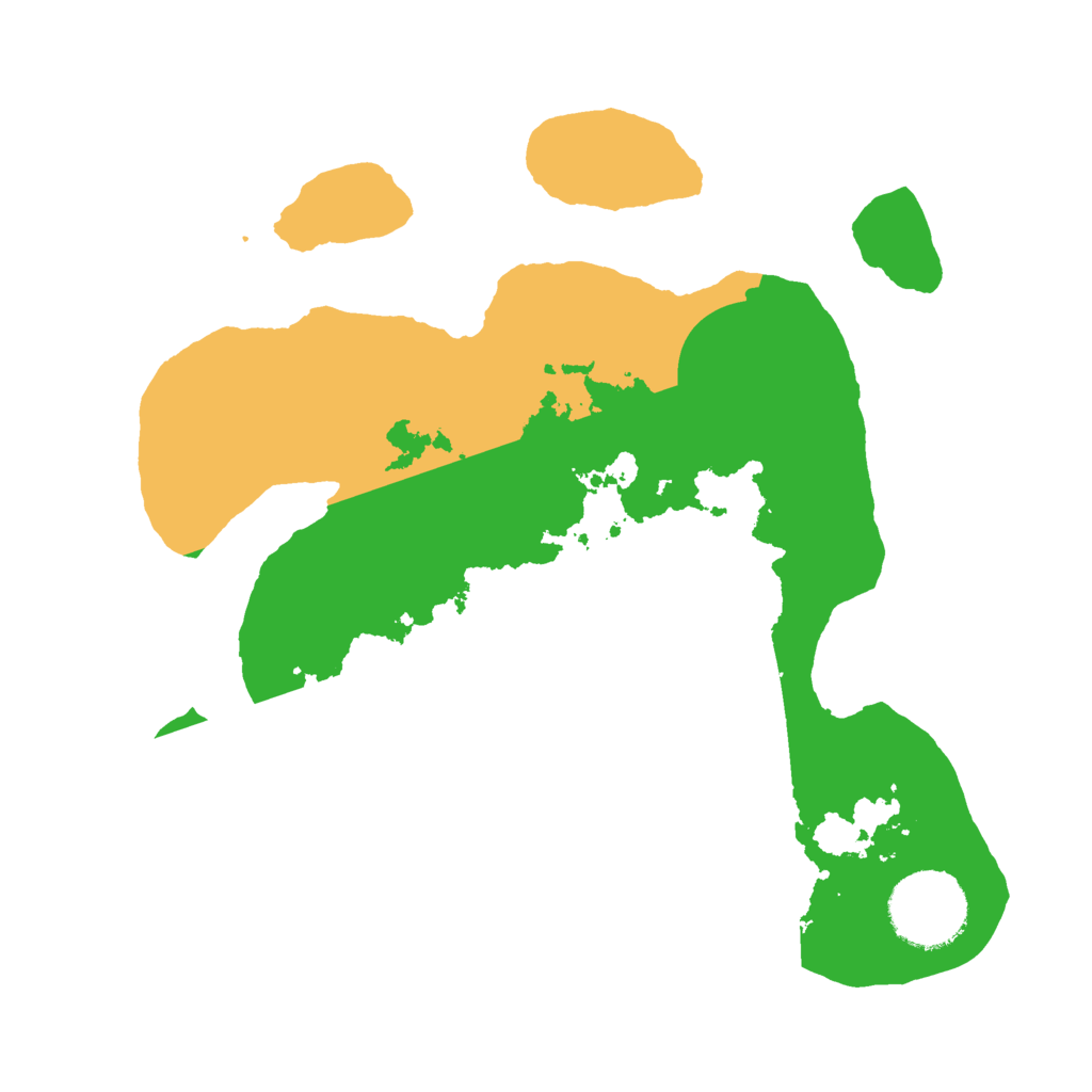 Biome Rust Map: Barren, Size: 2500, Seed: 836542