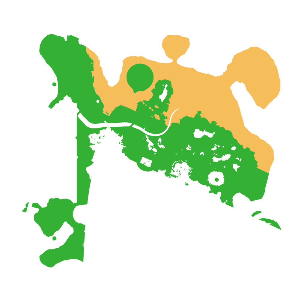 Biome Rust Map: Procedural Map, Size: 3000, Seed: 1623335