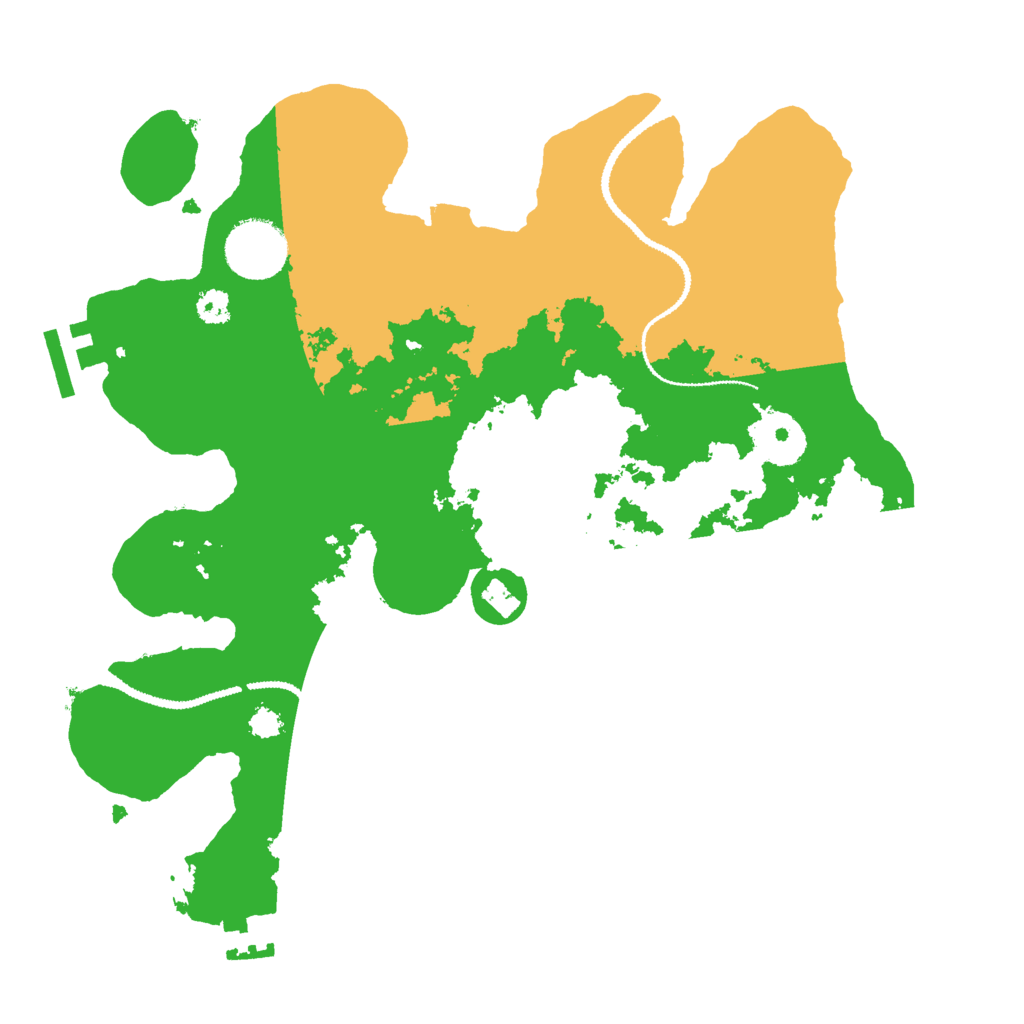 Biome Rust Map: Procedural Map, Size: 3000, Seed: 28425